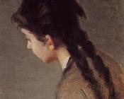 伊娃冈萨雷斯 - Portrait of Jeanne Gonzales in Profile